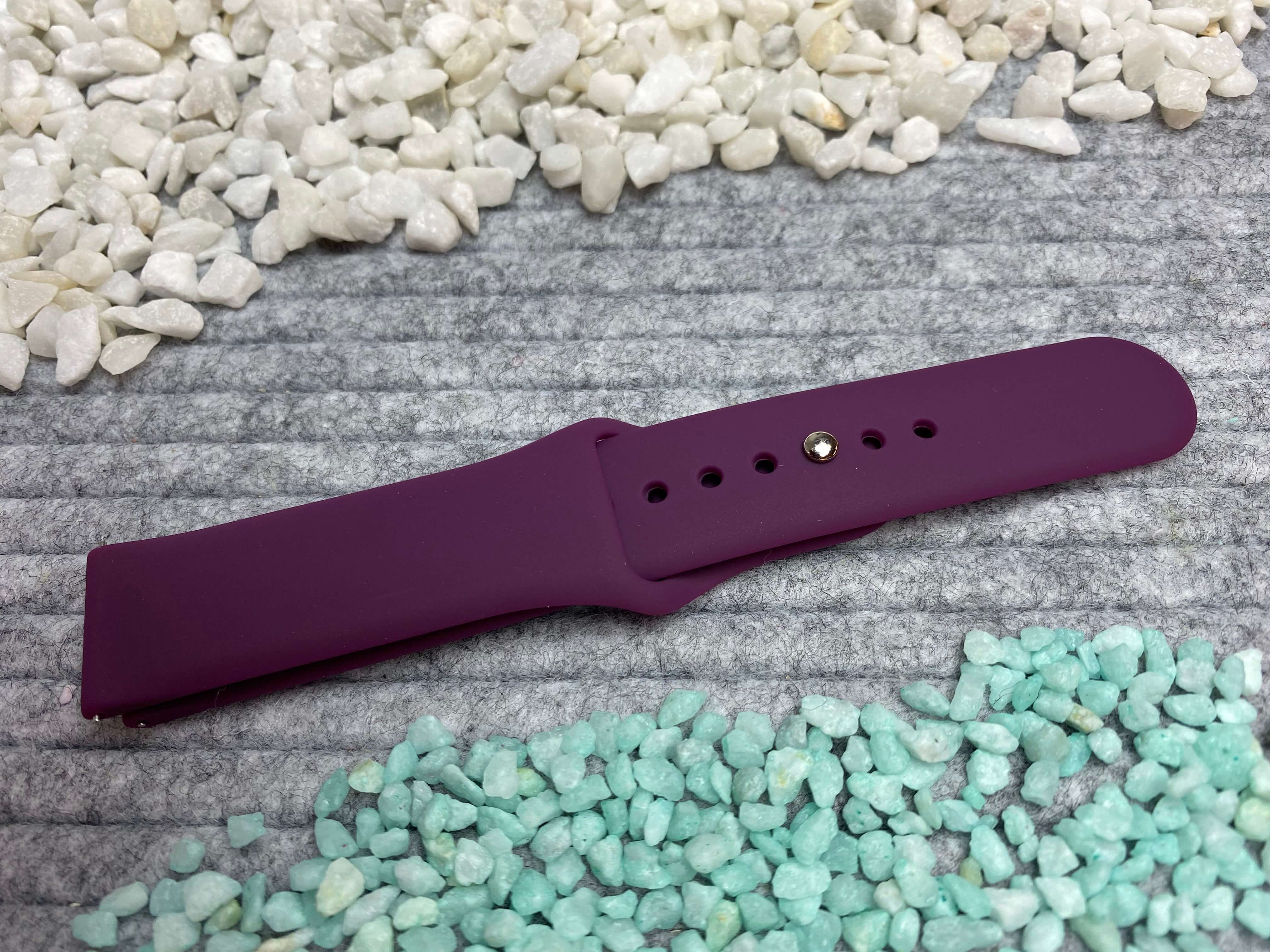 55033-19-lila-1 Silikon Armband 20 mm / 22 mm für Amazfit, Garmin, Huawei, Samsung Galaxy Watch