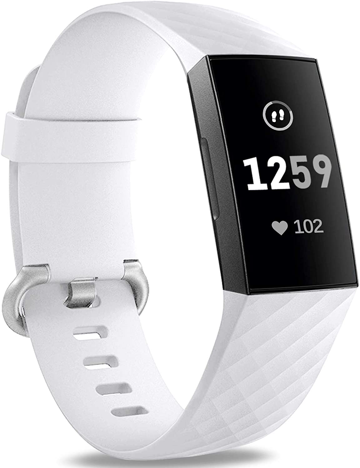 Silikonband Wabenoptik für Fitbit Charge 3 / 4