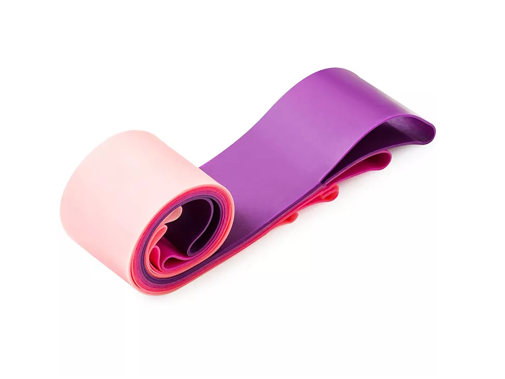 5er Set Fitnessbänder pink aus Latex