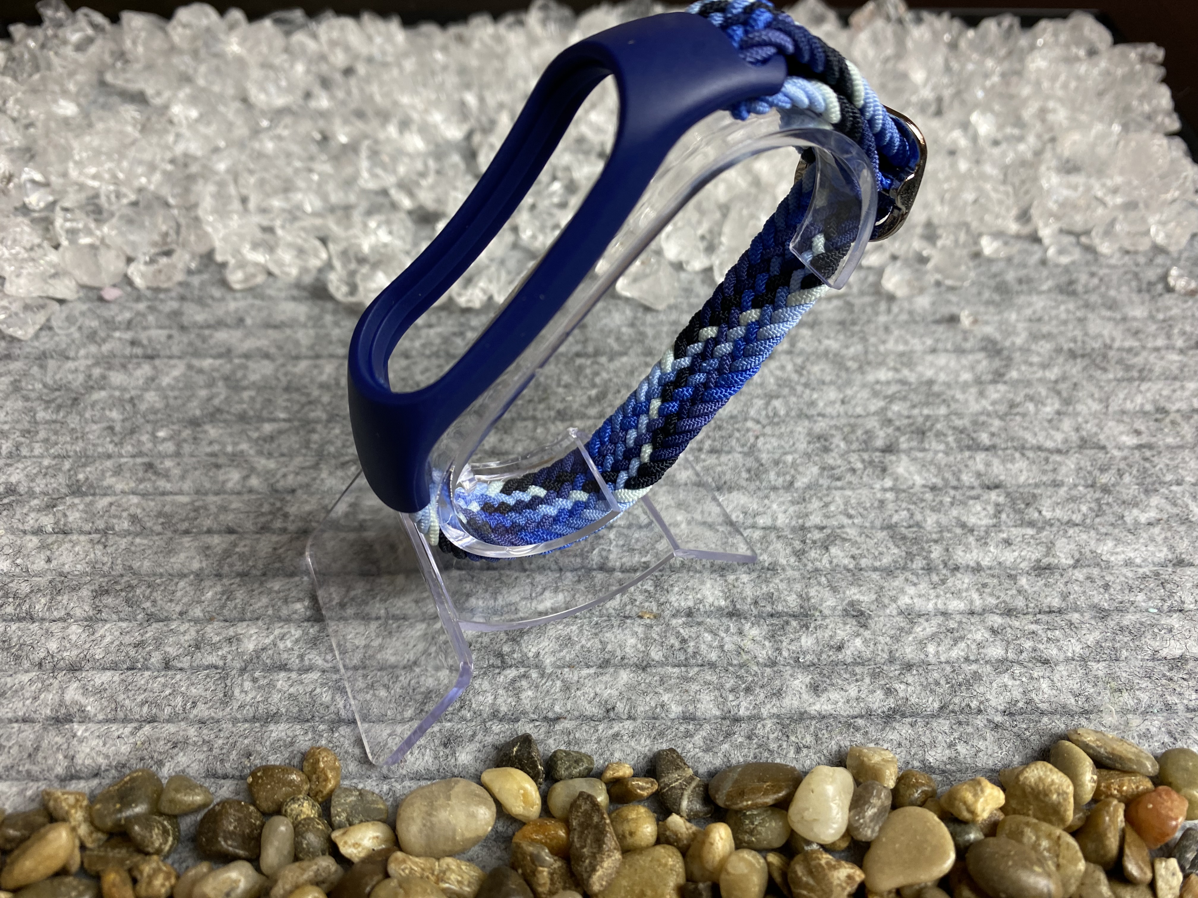 55018-14-blaumix Nylonloop mit Schnalle für Xiaomi Mi 4 / 5 / 6